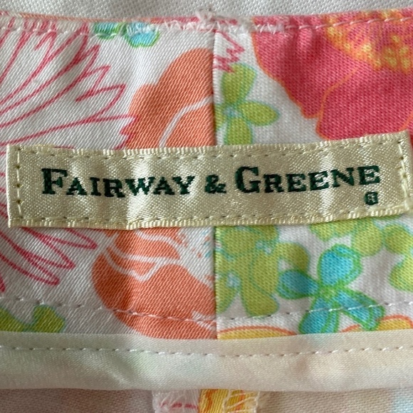Fairway & Greene Women's Colorful‎ Spring Floral Print Golf / Walking Shorts 10 - Picture 2 of 13